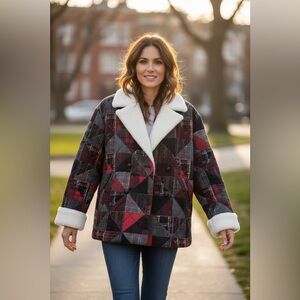 $795 NWT Derek Lam Hayden Quilted Plaid Jacket Size S